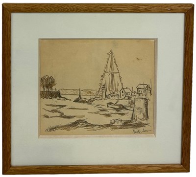 Lot 352A - MAXIMILIEN LUCE (FRENCH 1858-1941) AN INK AND...