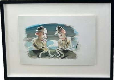 Lot 358 - IAN POLLOCK (B.1950): A WATERCOLOUR DRAWING ON...