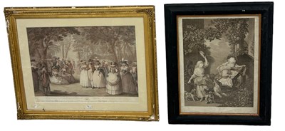 Lot 402 - TWO 19TH CENTURY PRINTS, 

One mounted in a...