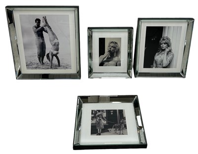 Lot 408 - A GROUP OF FOUR PHOTOGRAPHIC PRINTS OF FAMOUS...