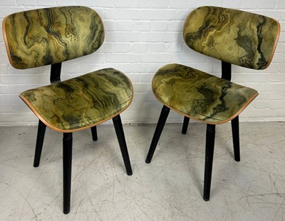 Lot 468 - A PAIR OF ITALIAN MID CENTURY DESIGN CHAIRS,...