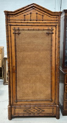 Lot 469 - A 19TH CENTURY FRENCH FAUX BAMBOO...