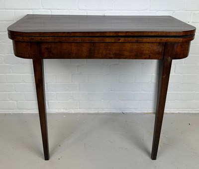 Lot 492 - A 19TH CENTURY MAHOGANY CARD TABLE, 

91cm x...