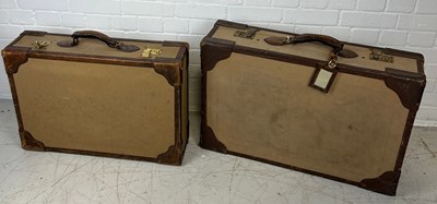 Lot 495 - TWO VINTAGE SUITCASES,

Largest 76cm x 51cm x...