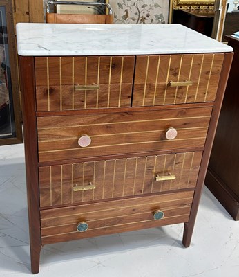 Lot 496 - A CHEST OF DRAWERS BY OLIVER BONAS,

90cm x...