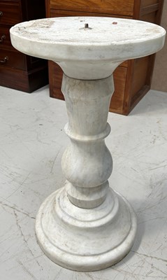 Lot 502 - A MARBLE PEDESTAL STAND FOR A TABLE, 

68cm x...