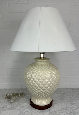 Lot 503 - RALPH LAUREN: A CERAMIC TABLE LAMP,

36cm H...