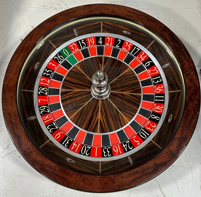 Lot 539 - A LARGE CAMMEGH ROULETTE WHEEL, 

80cm D