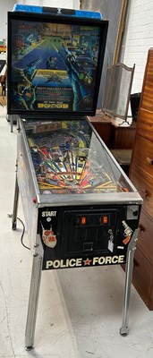 Lot 540 - A POLICE FORCE PINBALL MACHINE, 

195cm x...