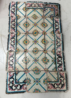 Lot 551 - A SET OF FIFTEEN 18TH CENTURY ENGLISH TILES,...