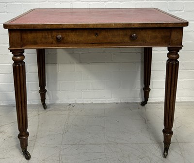 Lot 1092 - A VICTORIAN MAHOGANY DESK IN THE MANNER OF GILLOWS