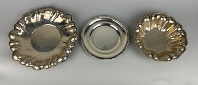 Lot 16 - THREE ITALIAN 800 SILVER TRAYS,

Weight: 722gms