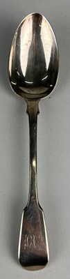 Lot 31 - A GEORGE IV SILVER SERVING SPOON MARKED FOR...