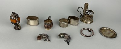 Lot 51 - A COLLECTION OF VARIOUS SILVER ITEMS, 

To...