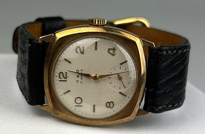 Lot 67 - A H&G 17 JEWELS GENTLEMAN'S WRISTWATCH 9CT...