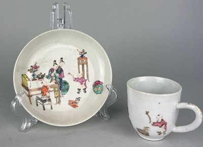 Lot 133 - A CHINESE PORCELAIN TEA CUP AND SAUCER...